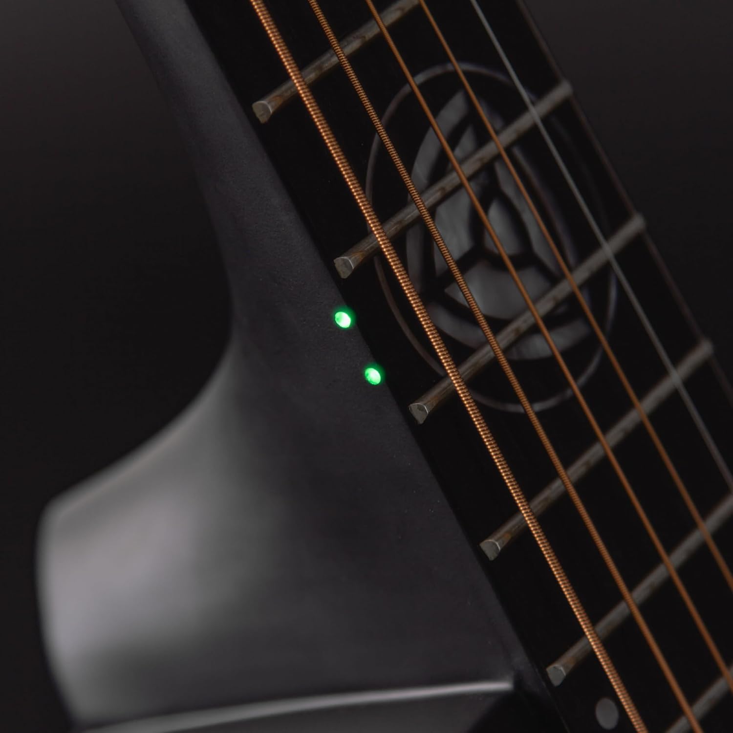 Lindo Neptune V3 All Black Electro Acoustic Guitar with F-4T Preamplifier - Matte Black (Steel Strings), full-size