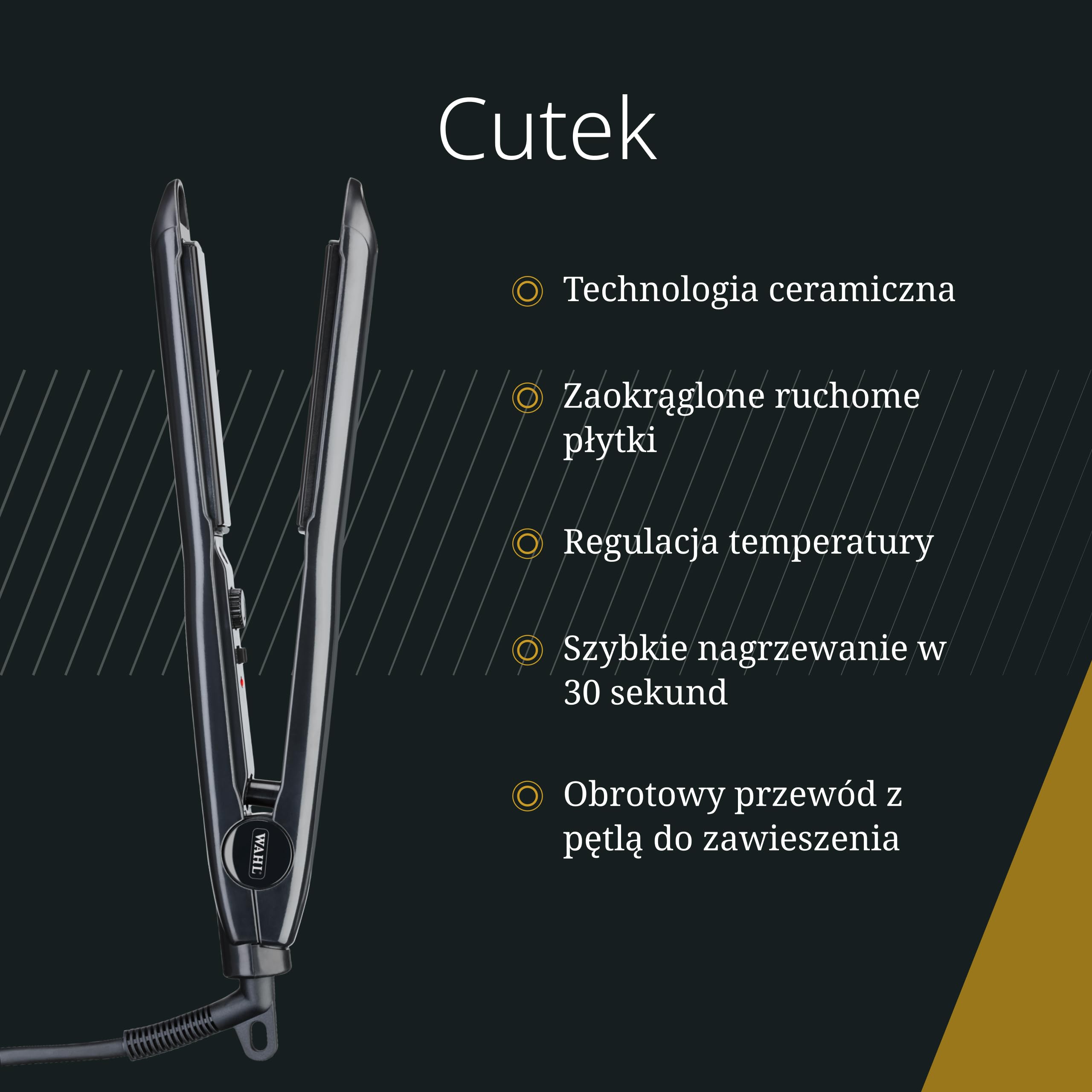 Wahl Cutek Prostownica z Powłoką Ceramiczną, 150-230°C