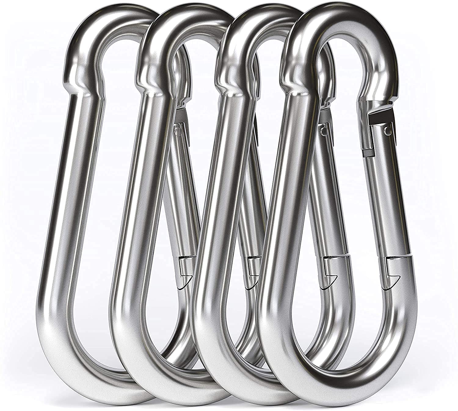 S S ENTERPRISES Steel Snap Hook Heavy Duty Safety Lock Cable Attachment,SnapHooks for Weight-Lifting, Mountain Climbing, Gym and Home -304 Stainless Steel Clips (4 Hooks) (B0CP7RWY9L) Amazon Price History, Amazon Price Tracker