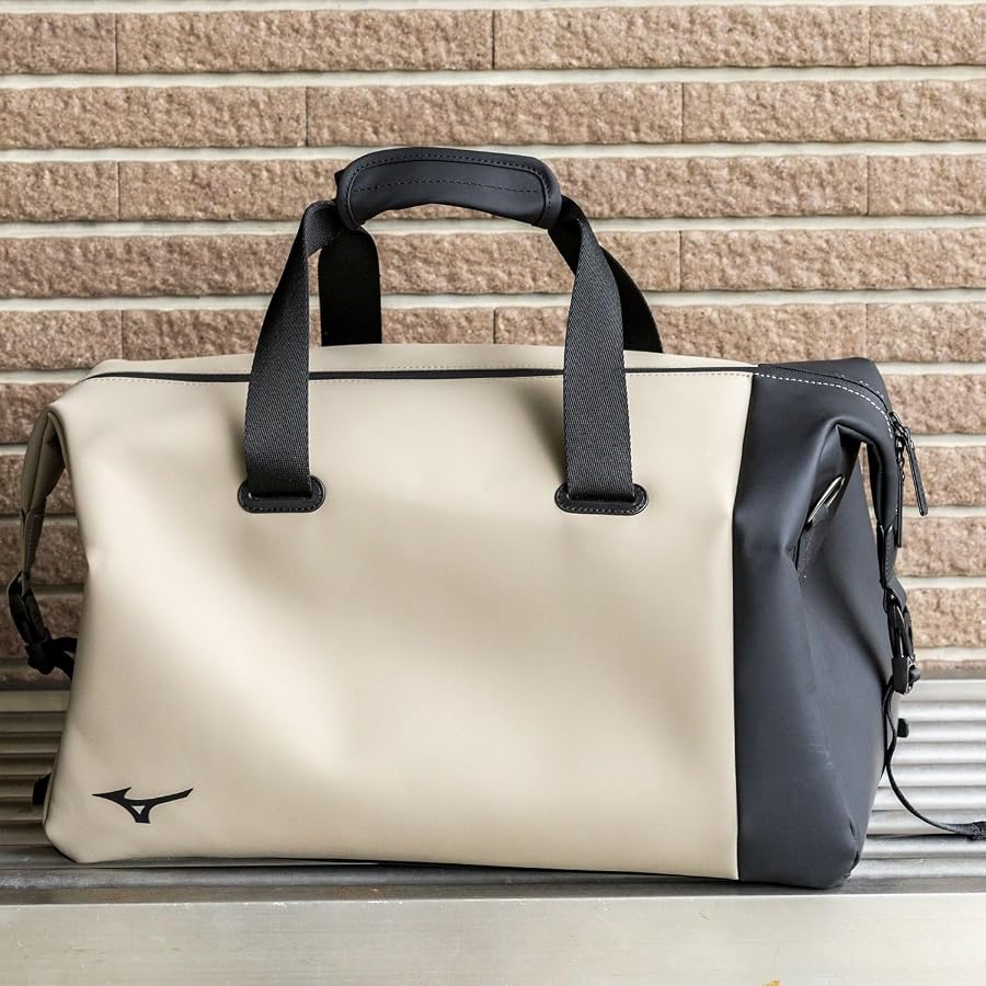 Amazon.co.jp: Mizuno JB Collection Golf Boston Bag, Sand Khaki