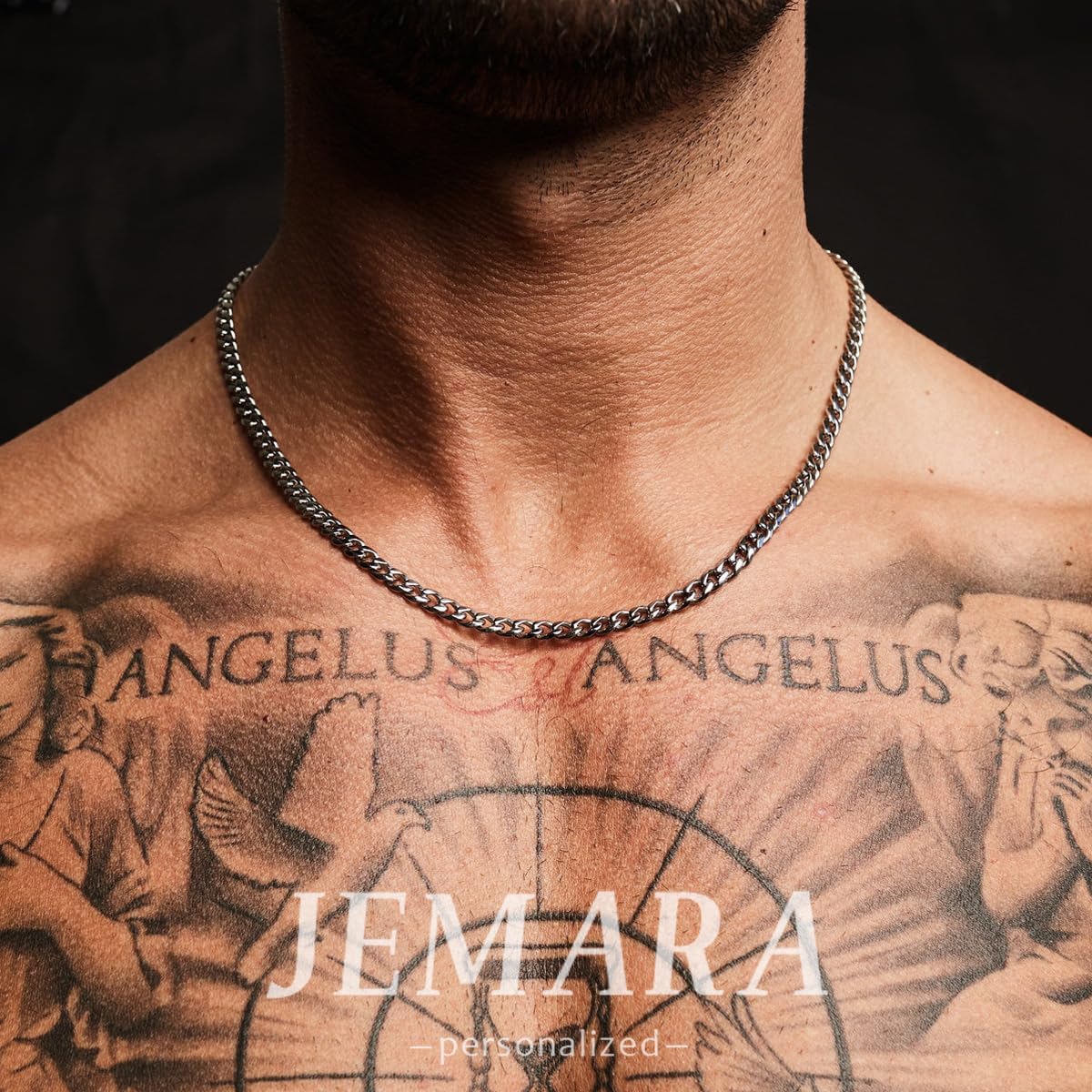 3Pcs Men's Stainless Steel 3mm Silver Chain Necklace Sets ，Non Tarnish Cuban Link Jewelry Gifts（18-22 inch） - Image 2