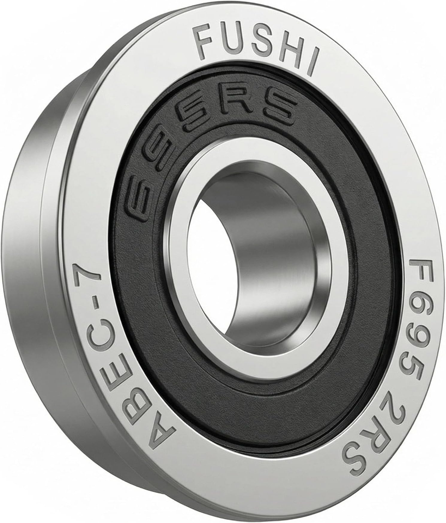 F695-2RS Bearing 5x13x4mm Flanged Miniature F695-RS Deep Groove Ball Bearings F695RS for VORON Mobius 2/3 3D Printer (Pick of 10Pcs)