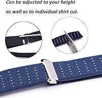 Vista 5 de STAY GENT Camisa estilo Y para hombres con abrazaderas de bloqueo antideslizantes y correas elásticas ajustables