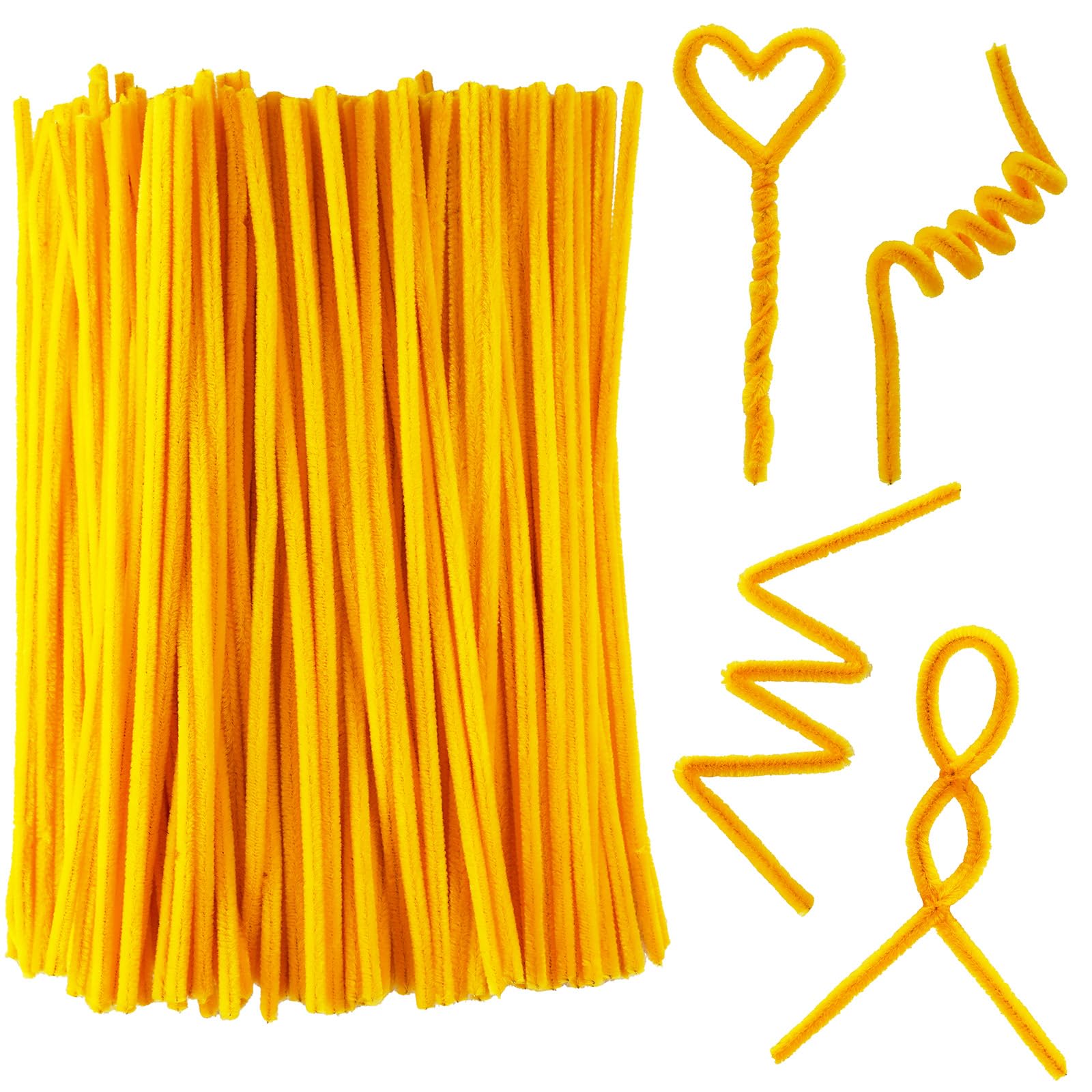 Limpiadores de tuberías dorados de 200 piezas, material flexible para artesanías 8
