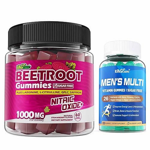 2PACK Organic Beet Root Gummies with L-Citrulline & L-Arginine +