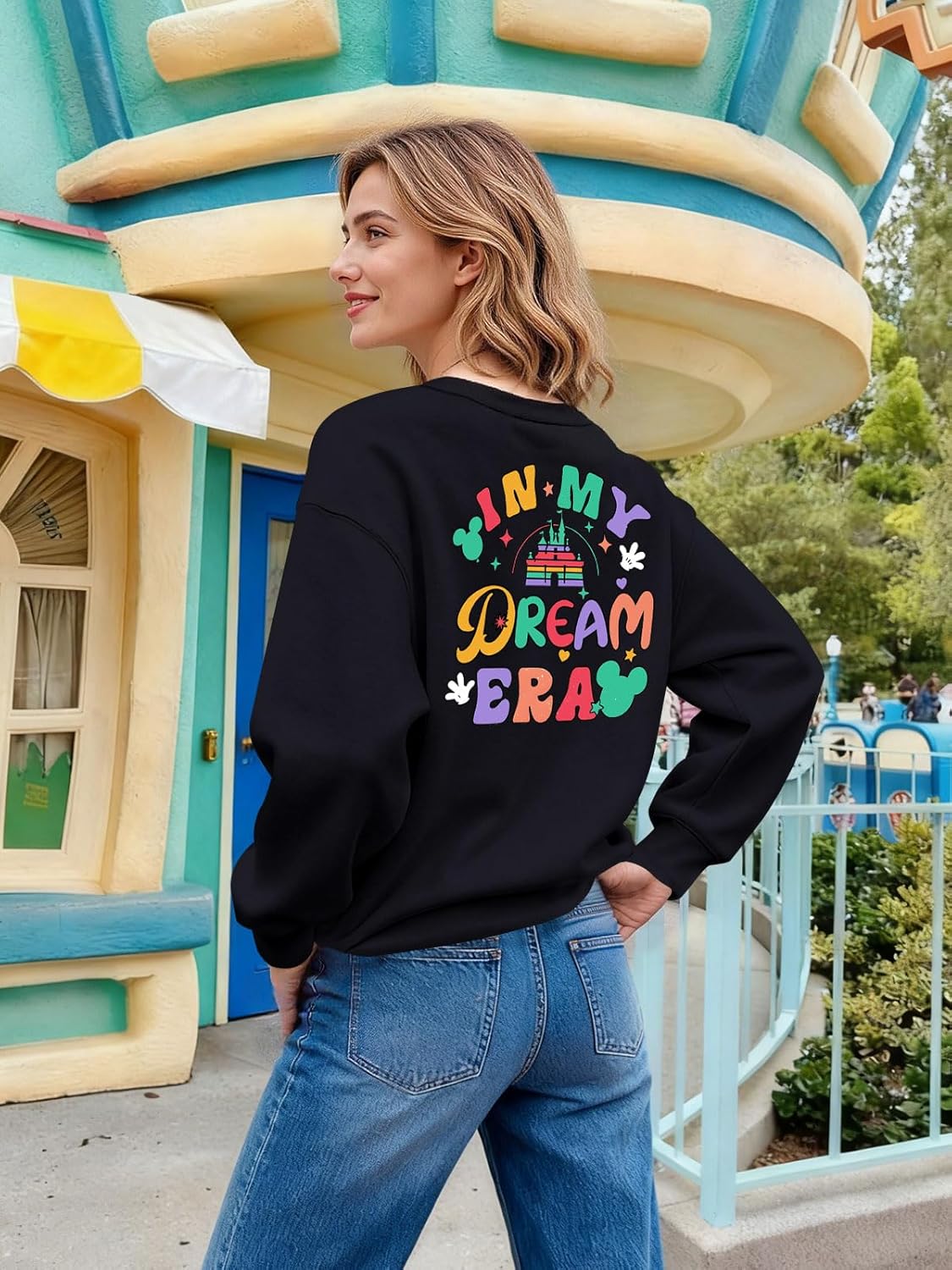 Magical Kingdom Sweatshirt for Women Cute Graphic Sweatshirts Funny Magical Long Sleeve Pullover Top - Image 4