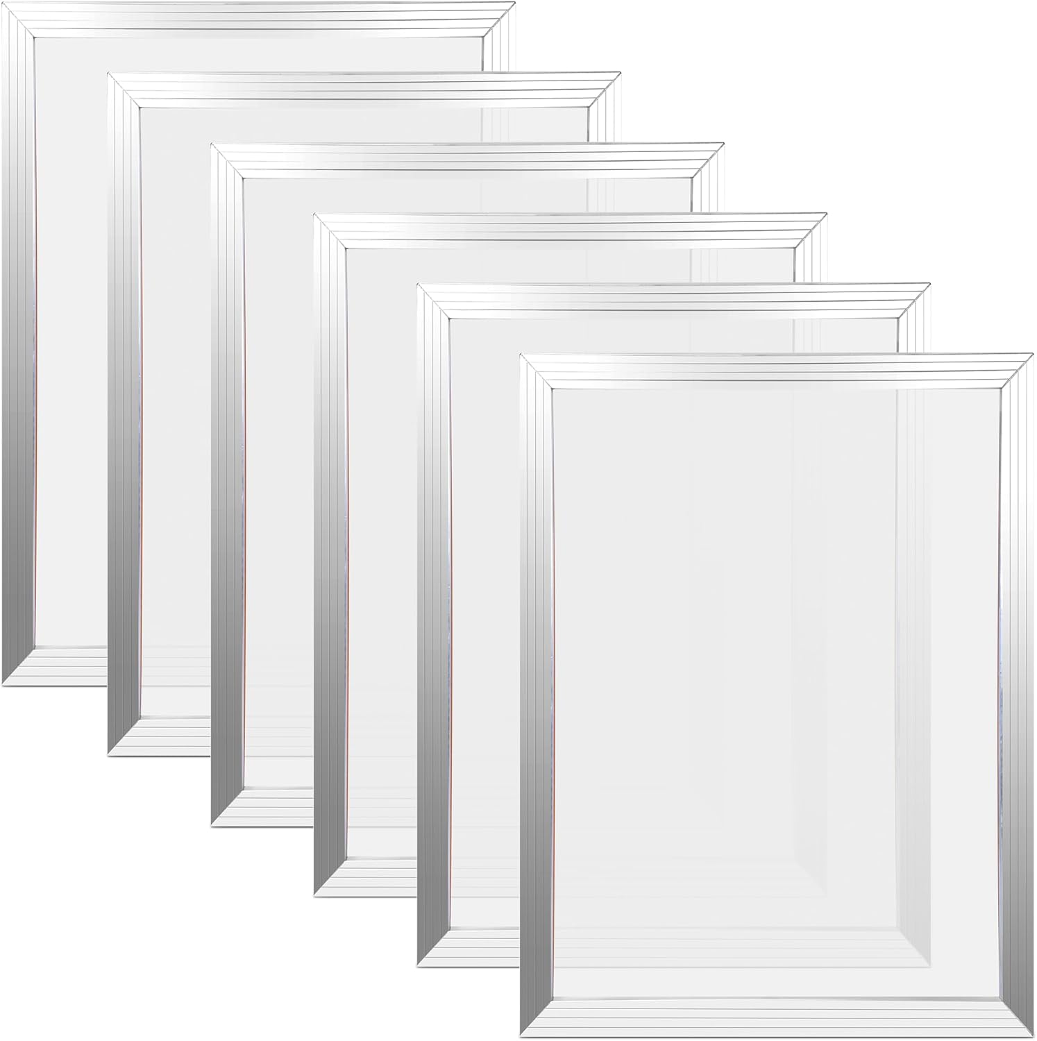 Caydo 6 Pieces 20 x 24 Inch Aluminum Silk Screen Printing Frames with 160 White Mesh for Screen Printing