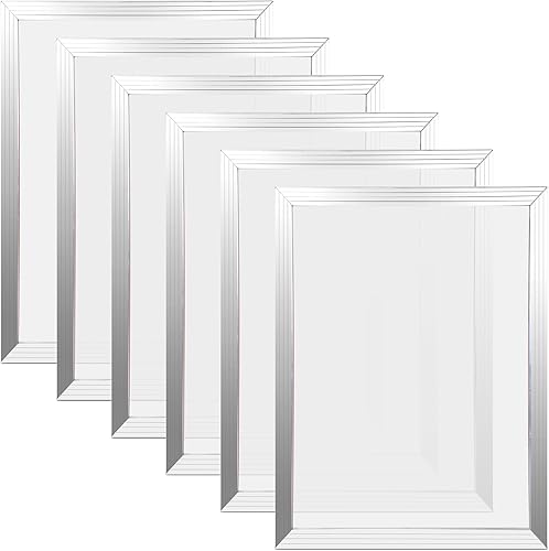 Caydo 6 marcos de impresión de pantalla de seda, pantallas de serigrafía de aluminio de 10 x 14 pulgadas con malla blanca 110 para impresión textil