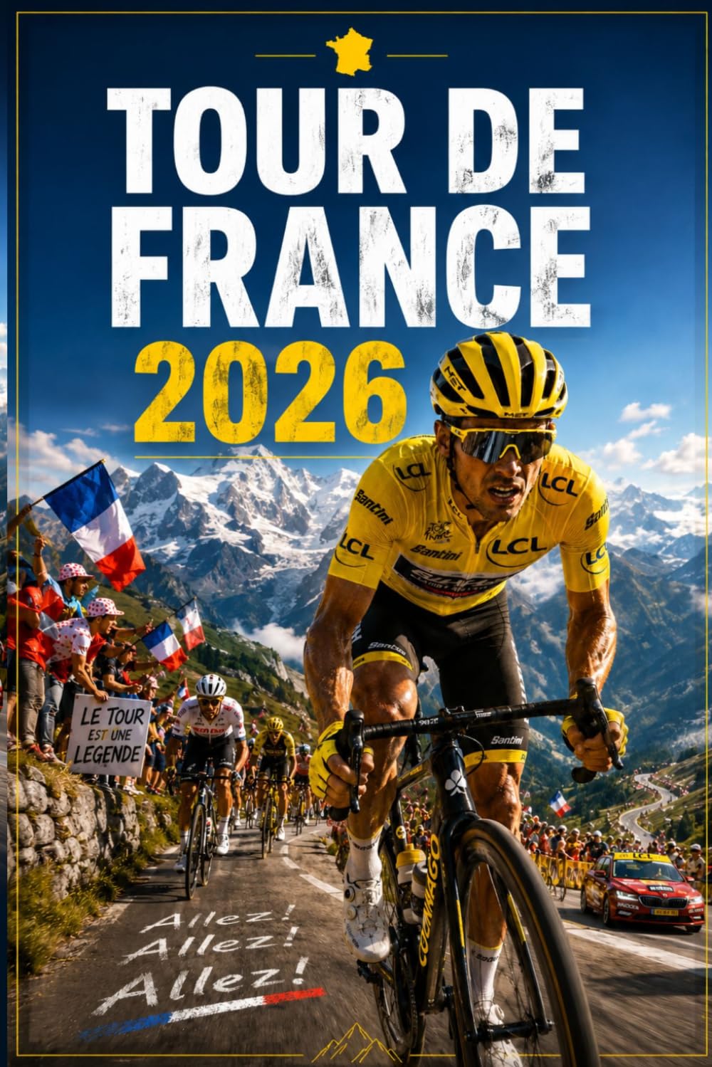 Tour De France 2026 Guide Book (FULL-COLOR): The Essential Fan Companion with Rider Profiles, Route Maps, Race History, Interactive Result Trackers - From Barcelona To Paris