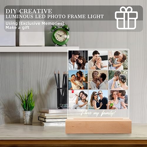 Miniatura 3 de Marcos de fotos personalizados con fotos, regalos de fotos personalizados para boda, aniversario, cumpleaños, día de la madre, día del padre, marco