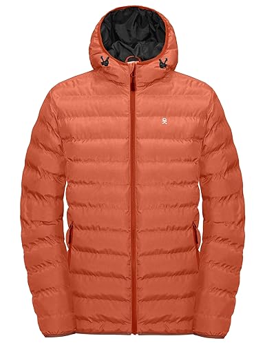 Little Donkey Andy Men's Warm Waterproof Puffer Jacket Hooded Windproof