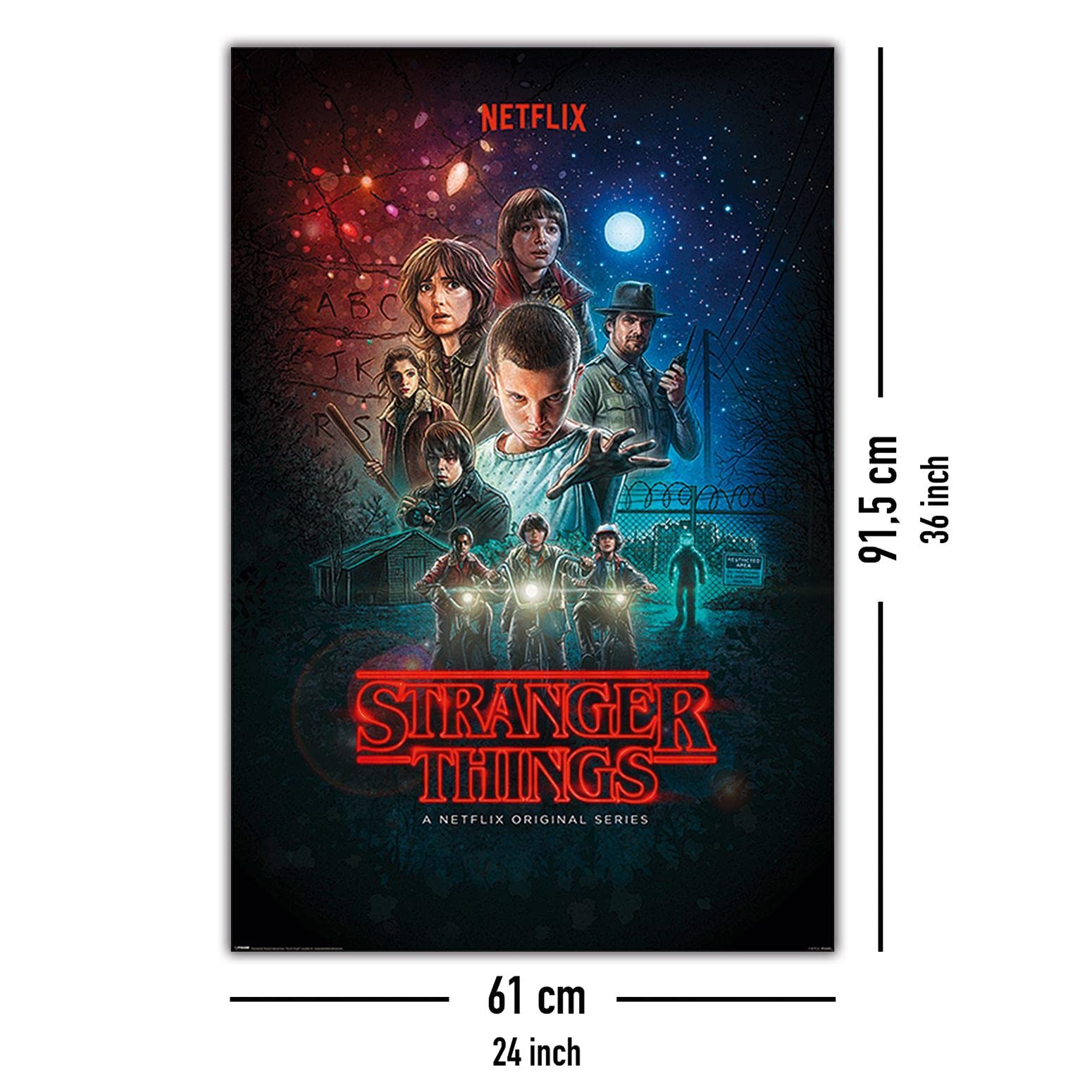 Netflixオリジナルシリーズ『STRANGER THINGS』ポスター Póster Stranger Things - A Netflix Original Series (61 cm x 91.5