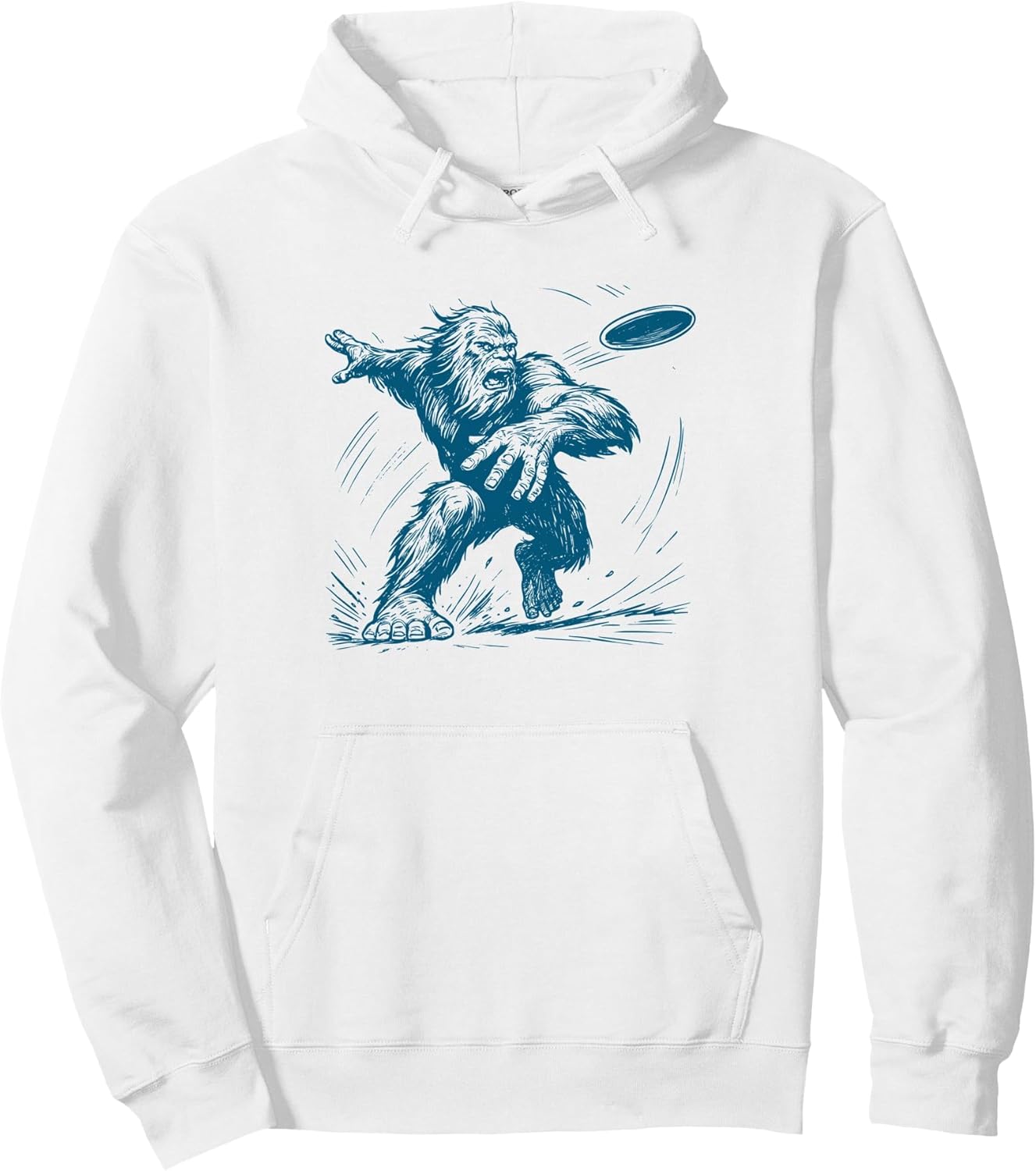 Disc Golf Bigfoot Outdoor Disc Sasquatch Pullover Hoodie