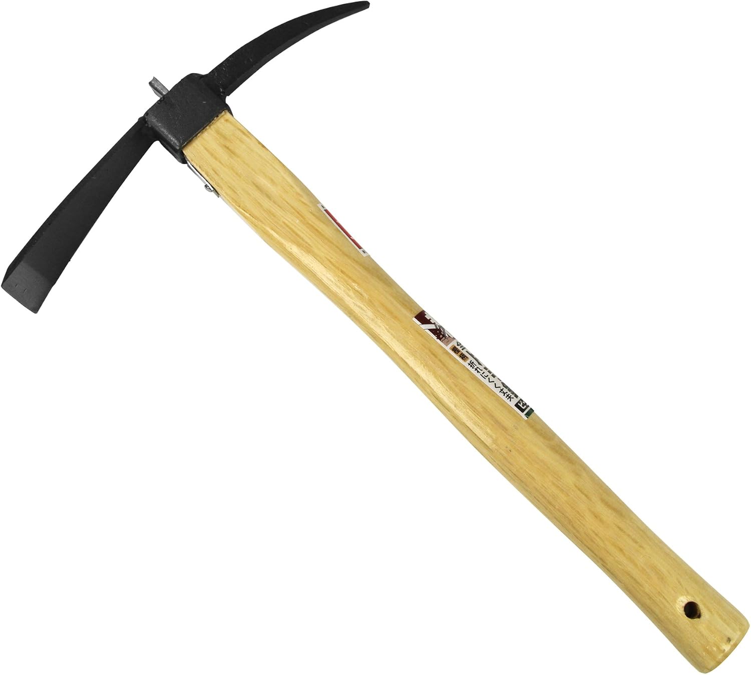 Senkichi Stainless Steel Single Hand Hoe, Narrow Width, For Dirt and Hole Digging, Oak Pattern, Depth 6.7 x Height 15.6 x Width 3.0 inches (17 x 39.5 x 7.5 cm)