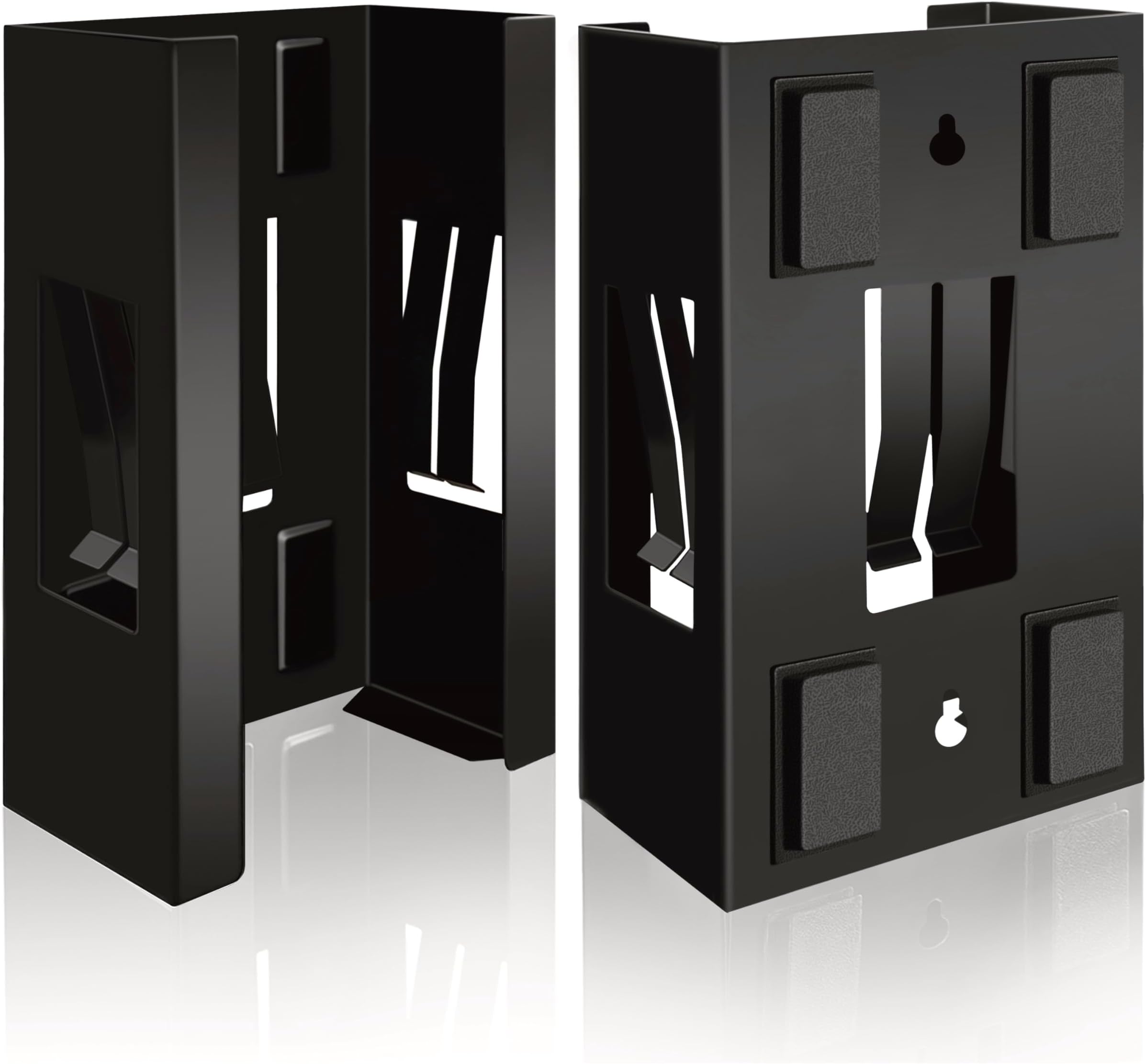 C&T 2 Piece Magnetic Glove Box Holder, Tissue Dispenser, Holds Boxes of Gloves, Towels, Wipes and Tissues,Suitable for Wall mounting, toolboxes, garages, workshops, Offices and Kitchens