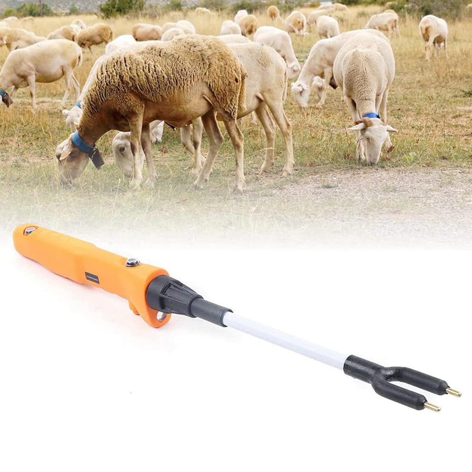 BLUEZY Palo de Seguridad para Ganado, Palo EléCtrico para Conducir Cerdos Hot Shock Ganadería Granja Cerdo Ganado Seguridad Choque Prodder para Vaca, Cerdo, Cabras Y Más