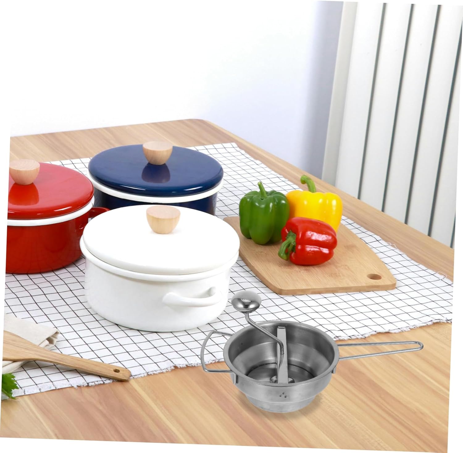 ABOOFAN Compact Stainless Steel Masher for Mashed Potatoes Ideal for Kitchen Portable for On-the-go