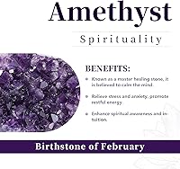 Vista 2 de Rockcloud Péndulo de Radiestesia de Amatista Natural Punta de Cristal de Chakra Colgante Péndulo para Adivinación Cobre Wicca Kit de Meditación