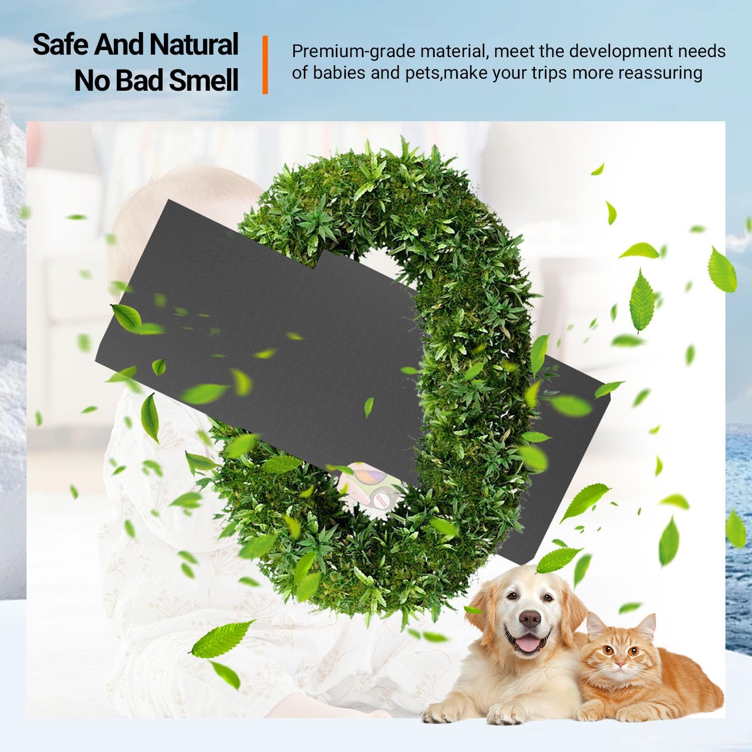 powoq 170''WB Cargo Mat Compatible with 2006-2025 Mercedes-Benz Sprinter Trunk Mat Long Series Vans Only Cargo Floor Liner TPE Trunk Liner Replacement for 2006-2025 Mercedes Benz Sprinter Accessories