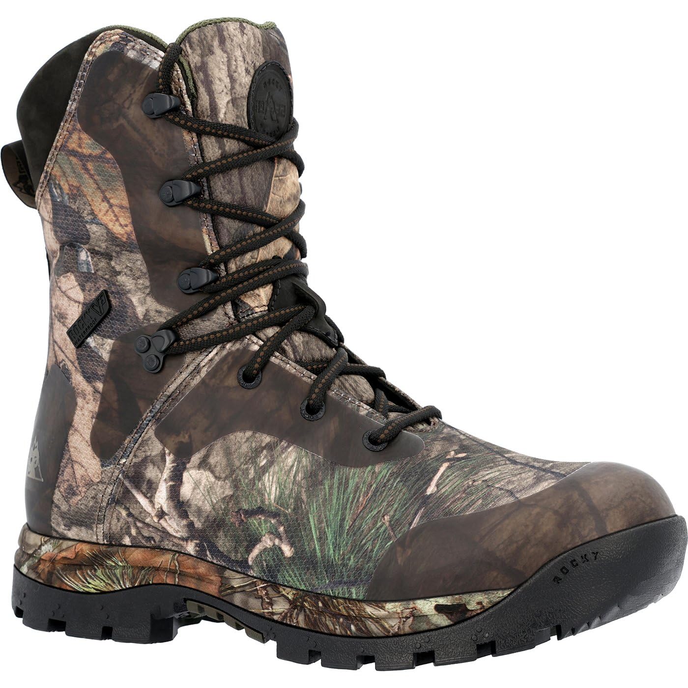 ROCKY Lynx 1000G Insulated Outdoor Boot, Mossy Oak Country Dna, Size 8(W)