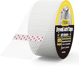 Drywall Joint Tape 2 Inch x 150FT Self-Adhesive Fiberglass Mesh Tape for Wall Crack Repair and Drywall Finishing