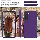 YATWIN Silicone Back Case for Samsung Galaxy S22 Plus, Soft-Touch Phone Back Cover for Samsung Galaxy S22 Plus - Purple gallery image