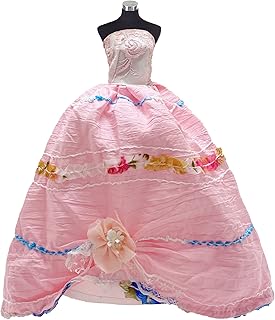 Peregrine Pink Cotton Gown Dress for 11.5 inches Dolls