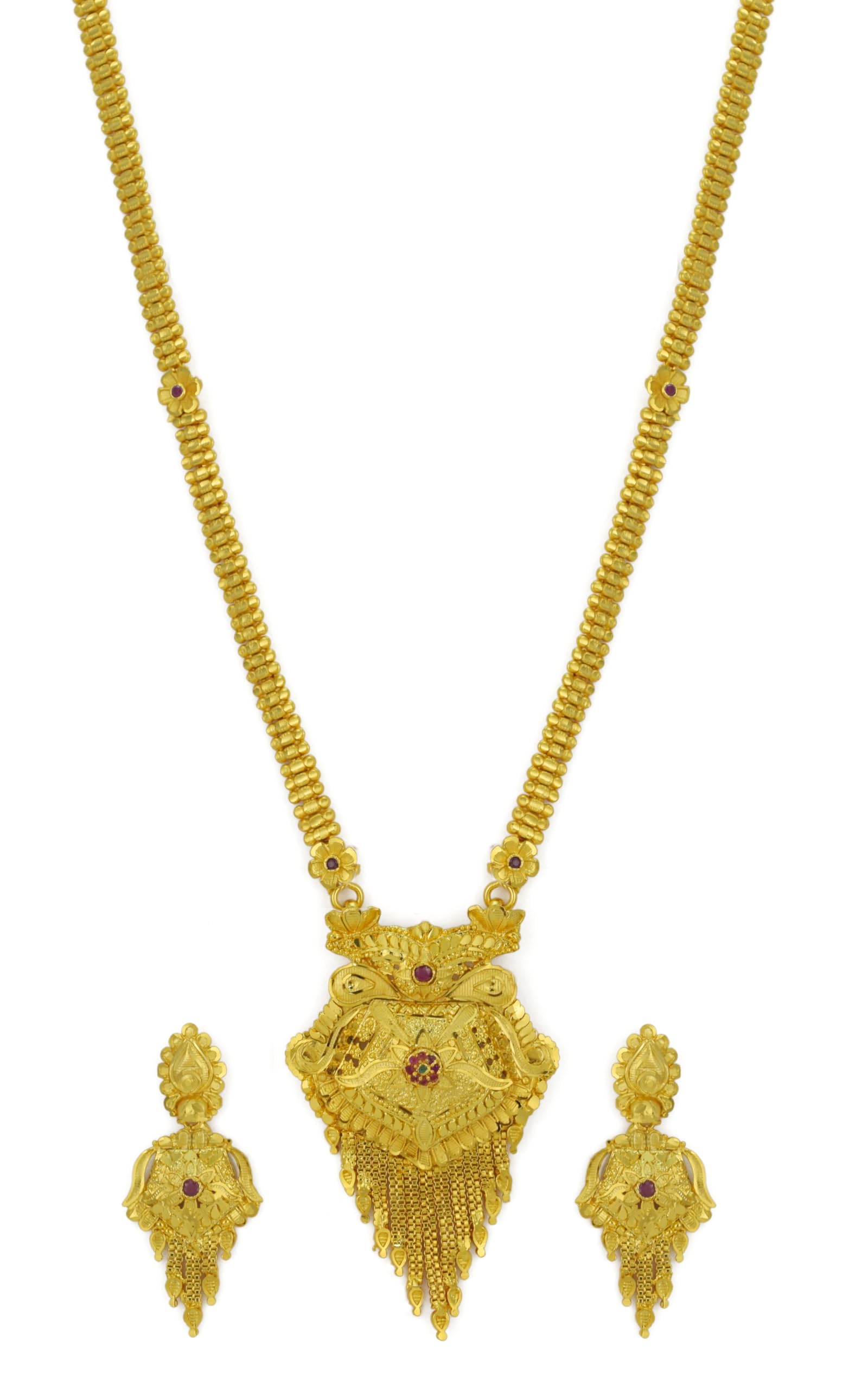 Jecy JEWELS One Gram Gold Long Necklace Set Micro Plated 20012 For Women (B0CMJ15SQJ) Amazon Price History, Amazon Price Tracker