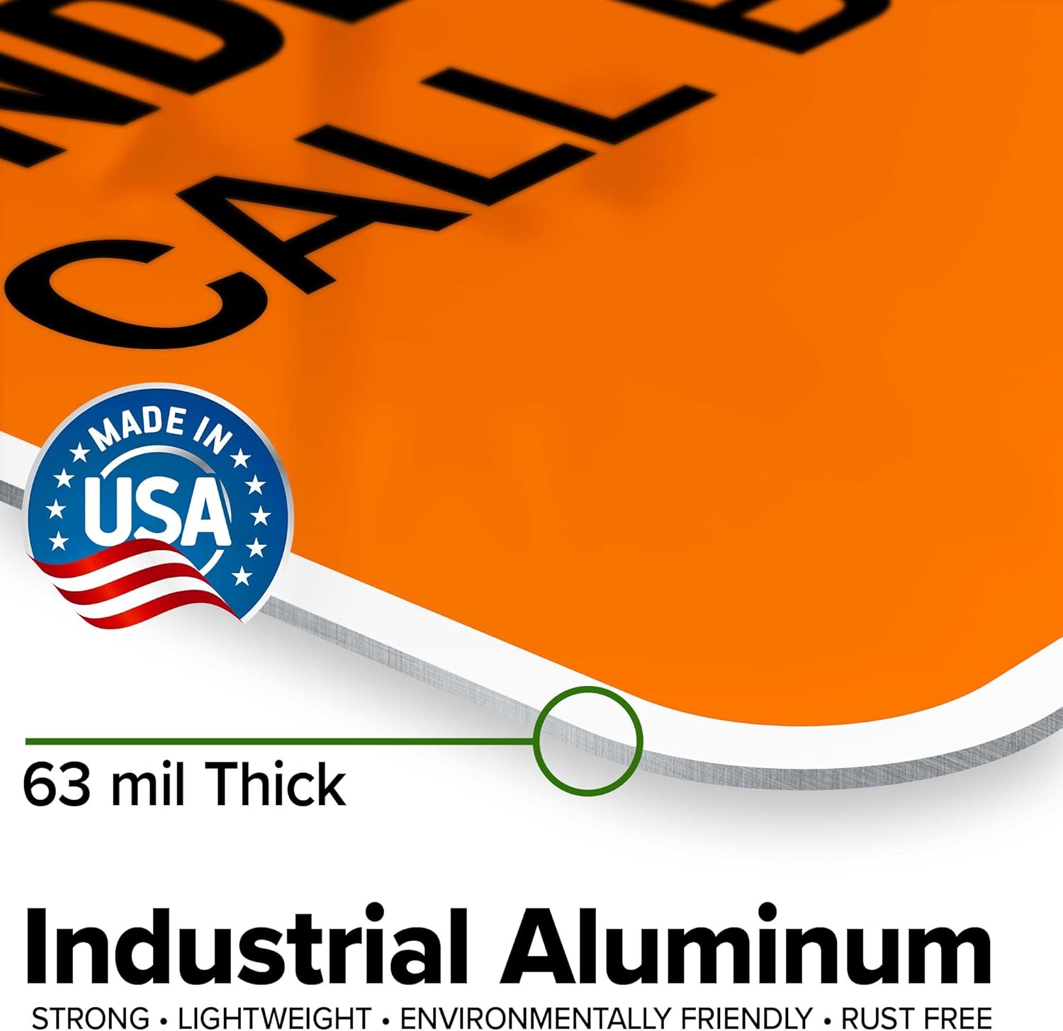 Warning Underground Cable Call Before Digging 811 Osha Sign, 18x24 Inches, Rust Free .063 Aluminum, Fade Resistant, Made in USA by My Sign Center