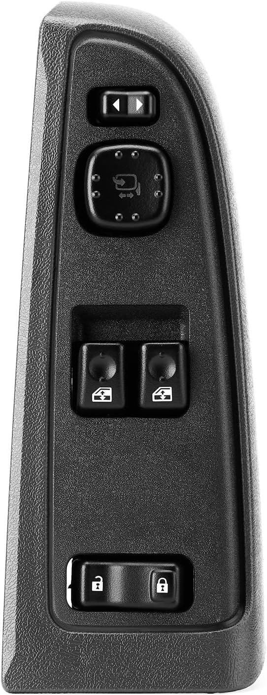 15883322 Master Power Window Switch & Bezel for 2003-2007 Chevy Silverado & GMC Sierra 1500 2500 3500 Classic Door Lock Switch Control Button 10398567 15112969 15125140 15162500 15173691