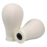 Beauty Trendz Canvas Head for Wigs 22-inch Salon Styling Head with Mount Hole for Wig Making, Display Stand, Durable Easy Pin Use