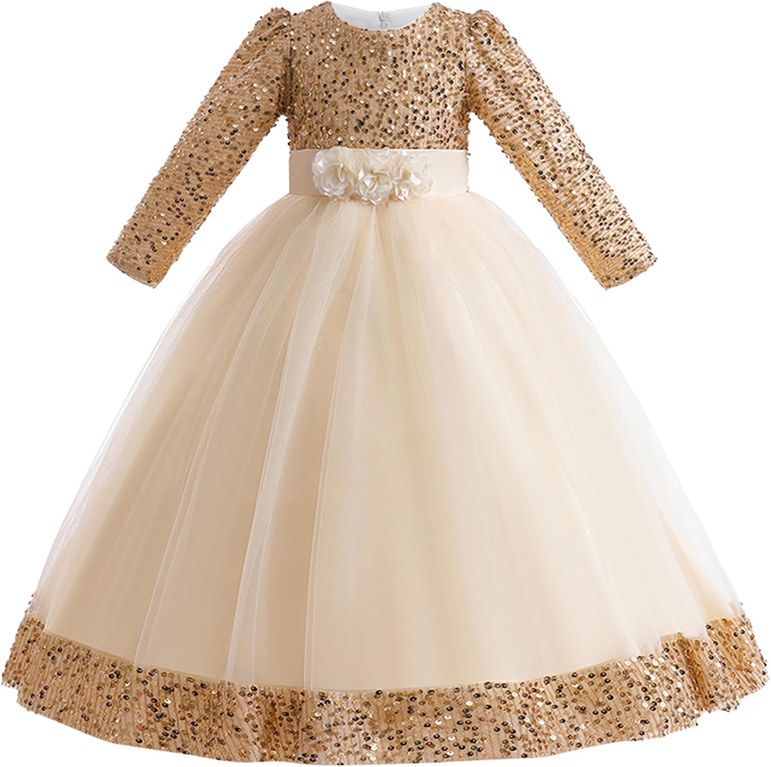 Cichic Elegant Little and Big Girls Long Birthday Party Wedding Pageant Graduation Prom Maxi Dresses 4-14Years