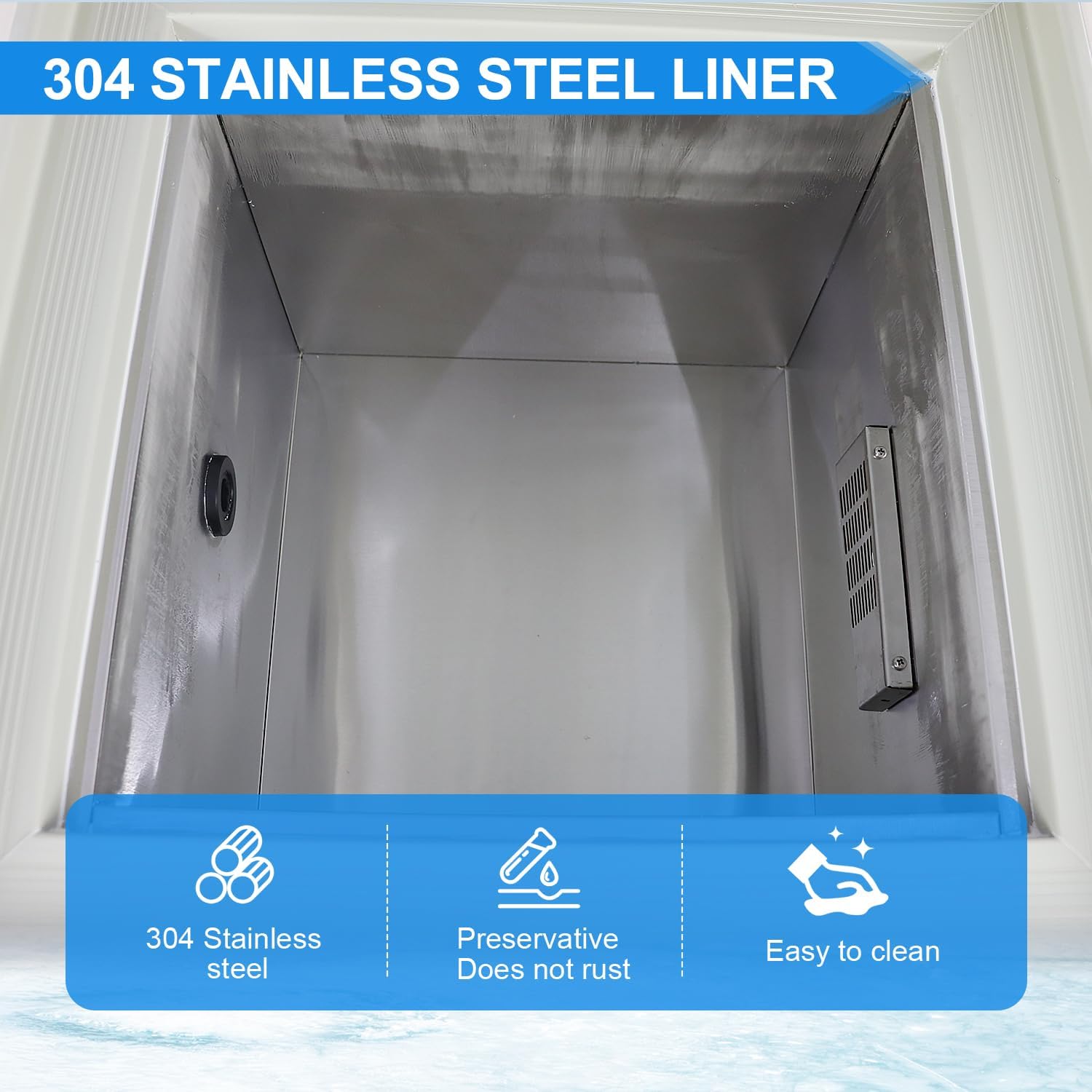 HNZXIB 58L -86℃ Ultra Low Temperature Freezer, Flash Freezer, Large Capacity Cryogenic Refrigerator for Lab Research Use and Seafood Meat Quick Freezing