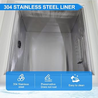 HNZXIB 58L -86C Ultra Low Temperature Freezer, Flash Freezer, Large Capacity Cryogenic Refrigerator for Lab Research Use and Seafood Meat Quick Freezing