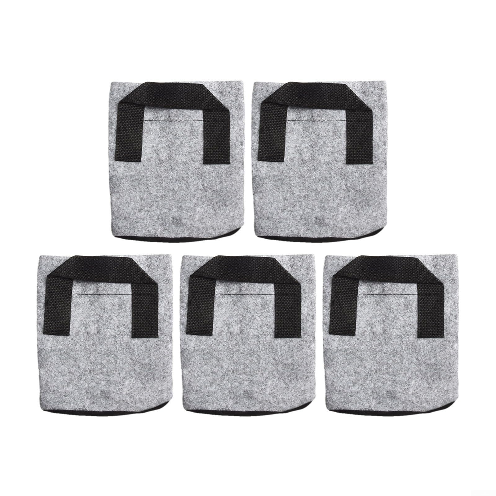 Lot de 5 pots en tissu 7 litres respectueux de l'environnement