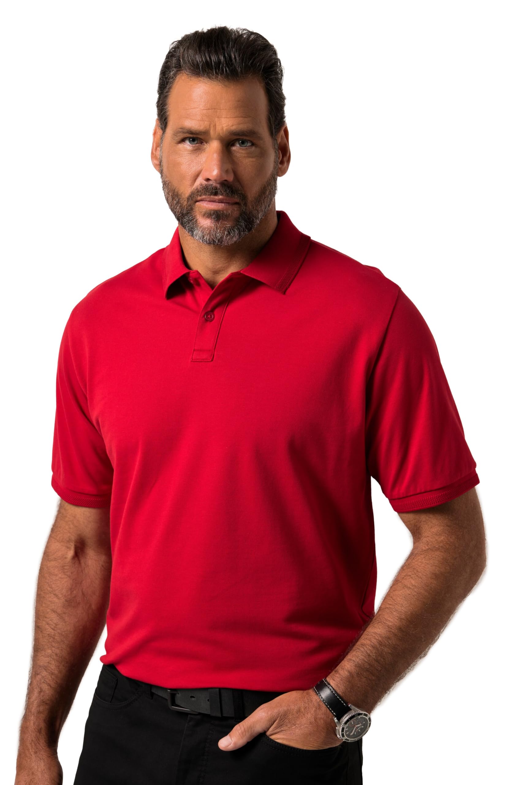 JP 1880 Herren Jp1880 Poloshirt Flexnamic®, Halbarm, Bis 8 XL Poloshirts