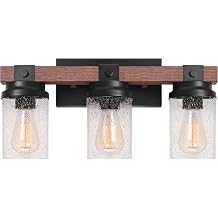 3-Light Farmhouse Vanity Lights Bathroom Lighting Fixtures Over Mirror