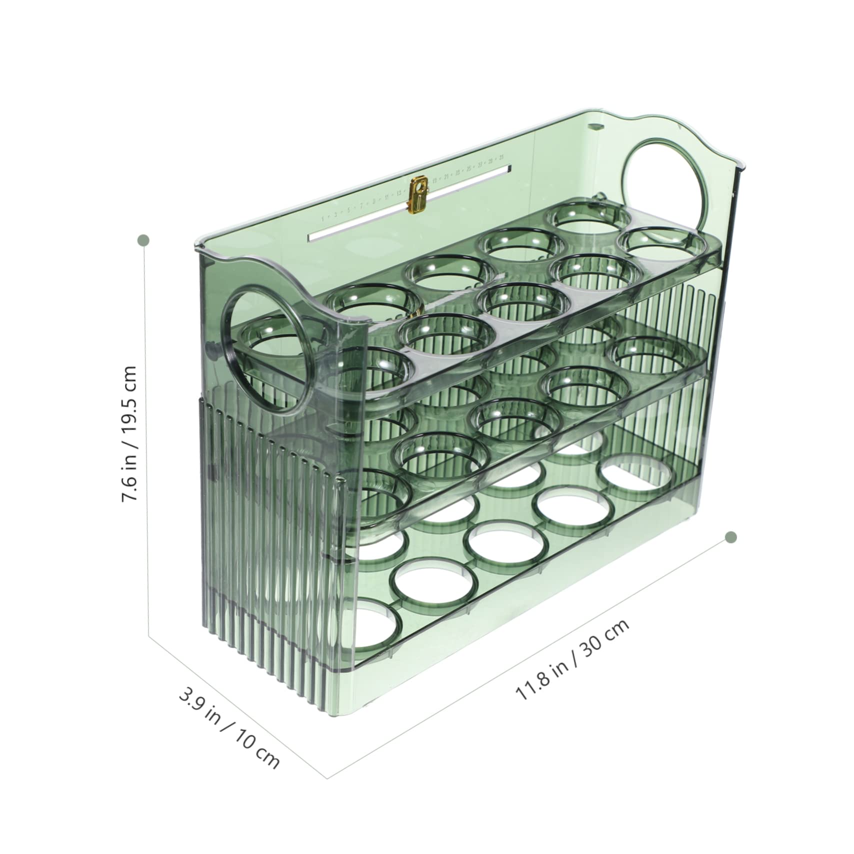 COLLBATH Huevera para Refrigerador de Pet, Almacenamiento Vertical en Puerta Lateral, Gran Capacidad y Conservación sin Golpes para Cocina y Hogar