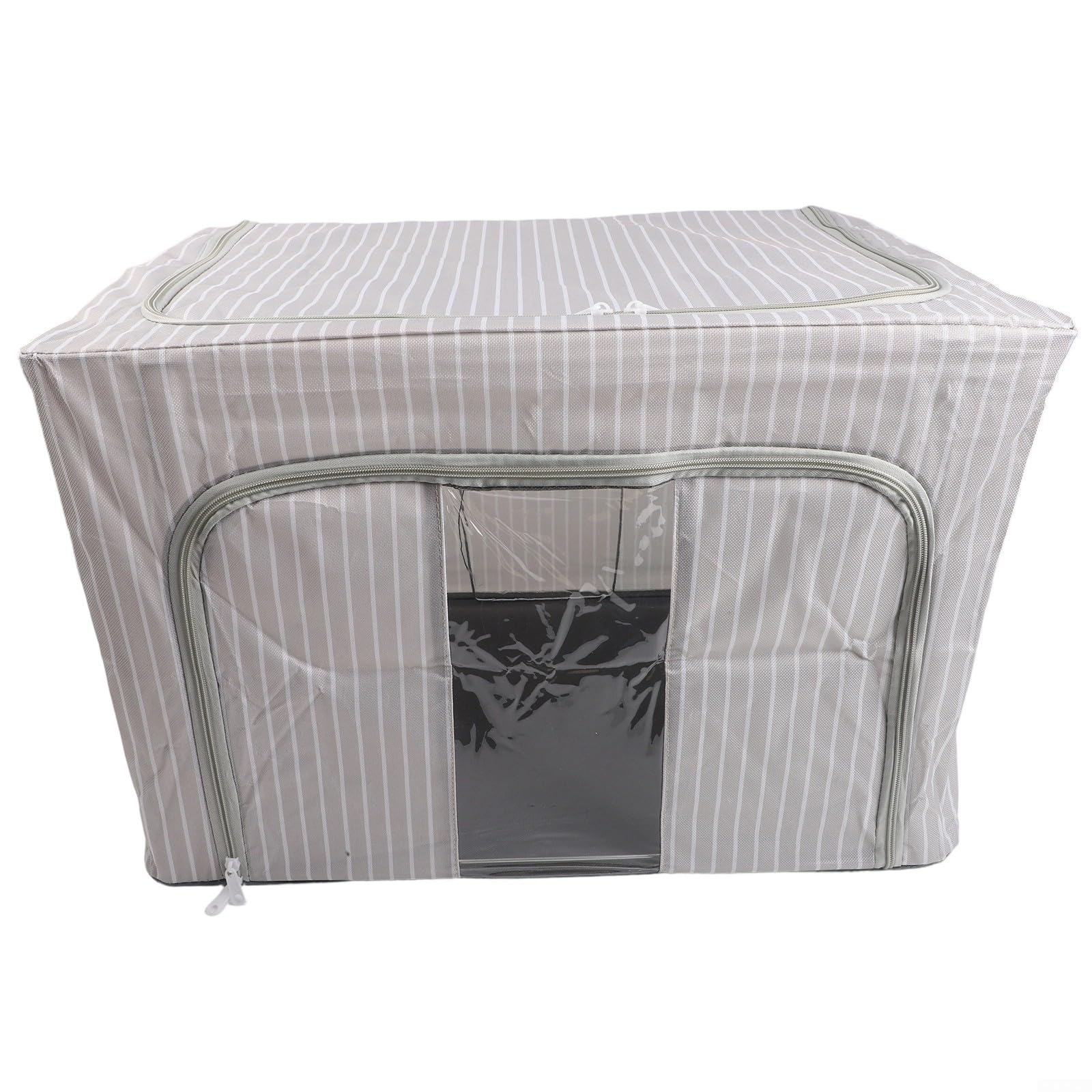 Boîte de rangement avec cadre en acier 100L robuste en tissu