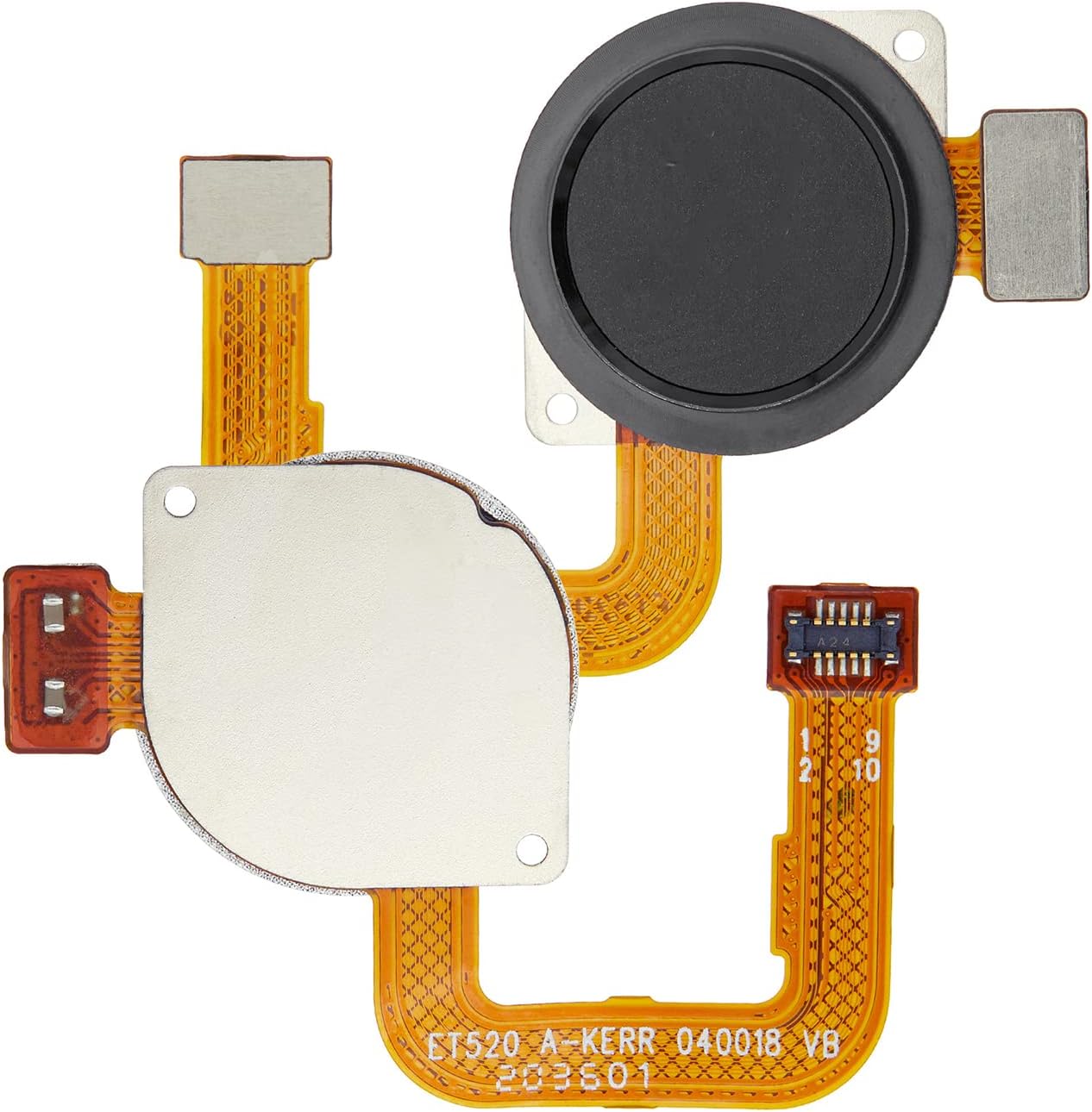 Best Shopper - Replacement Fingerprint Reader with Flex Cable Compatible for Motorola Moto G Power (XT2041-4 / XT2041-6 / XT2041-7 / XT2041DL / 2020) (Smoke Black)