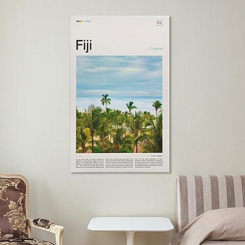Miniatura 7 de Impresión de Fiyi, póster de Fiyi, decoración mural moderna para el hogar, impresión artística de Fiyi, obra de arte de Fiyi, paisaje de Fiyi,