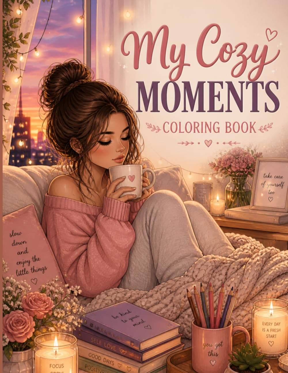 My Cozy Moments Coloring Book for Adults: Relaxing Hygge Scenes for Stress Relief and Creativity