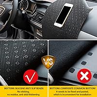 Vista 5 de AUQDD Alfombrilla para salpicadero Compatible con Ford Explorer 2011 2012 2013 2014 2015 2016 2017 2018 2019, Gris de franela para salpicadero