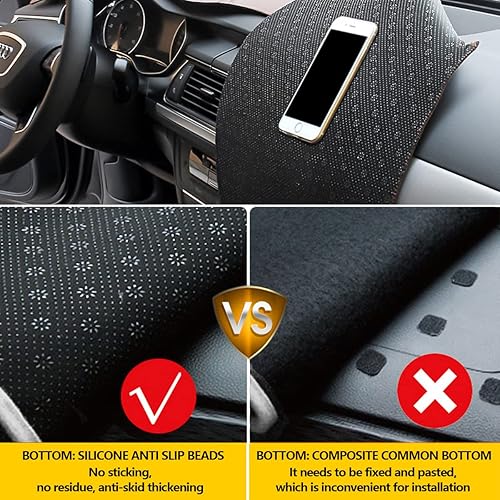 Miniatura 5 de Cubierta de tablero de franela para salpicadero, compatible con Nissan Rogue 2021, 2022, 2023, antirreflejos, sin olor peculiar