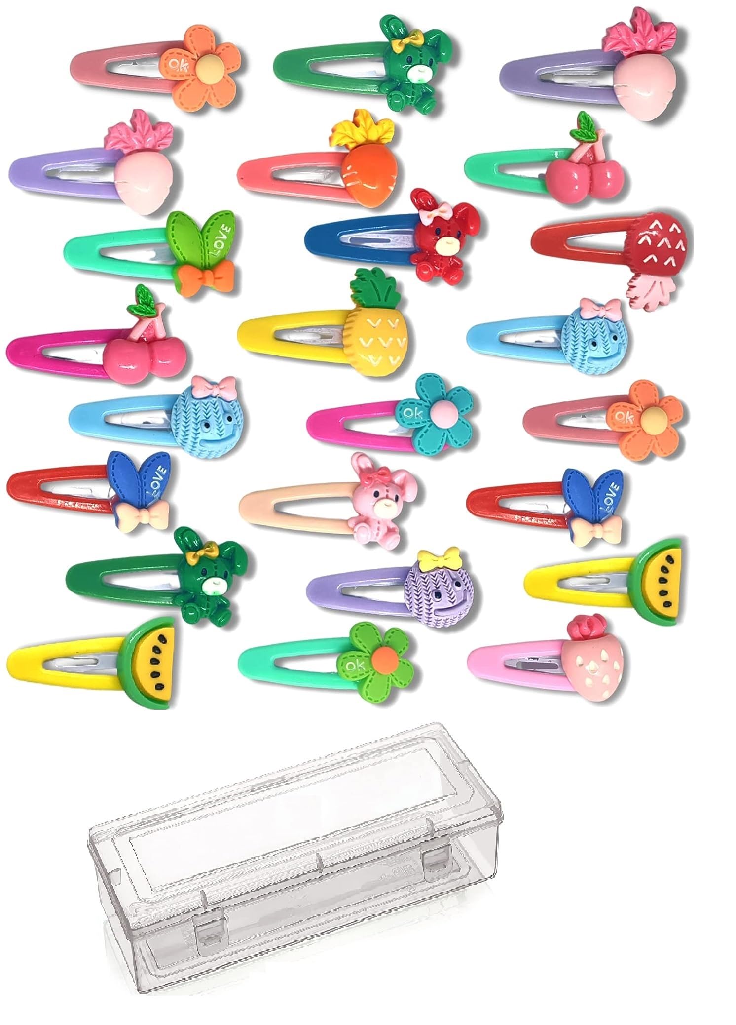 Dishita Creations Hair Clips Tic Tac Hair Pins for Girls Babies Toddlers Cartoon Characters Hair Clip Set Accessories Multicolor (Pack of 20Pcs) 1 Box free (B0CHQPPKL9) Amazon Price History, Amazon Price Tracker
