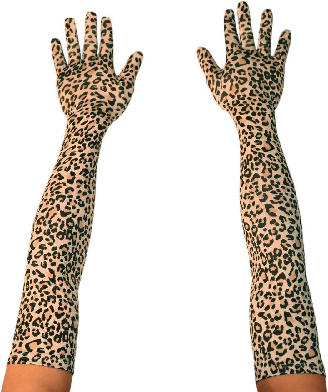 Seeksmile Leopard Spandex Gloves