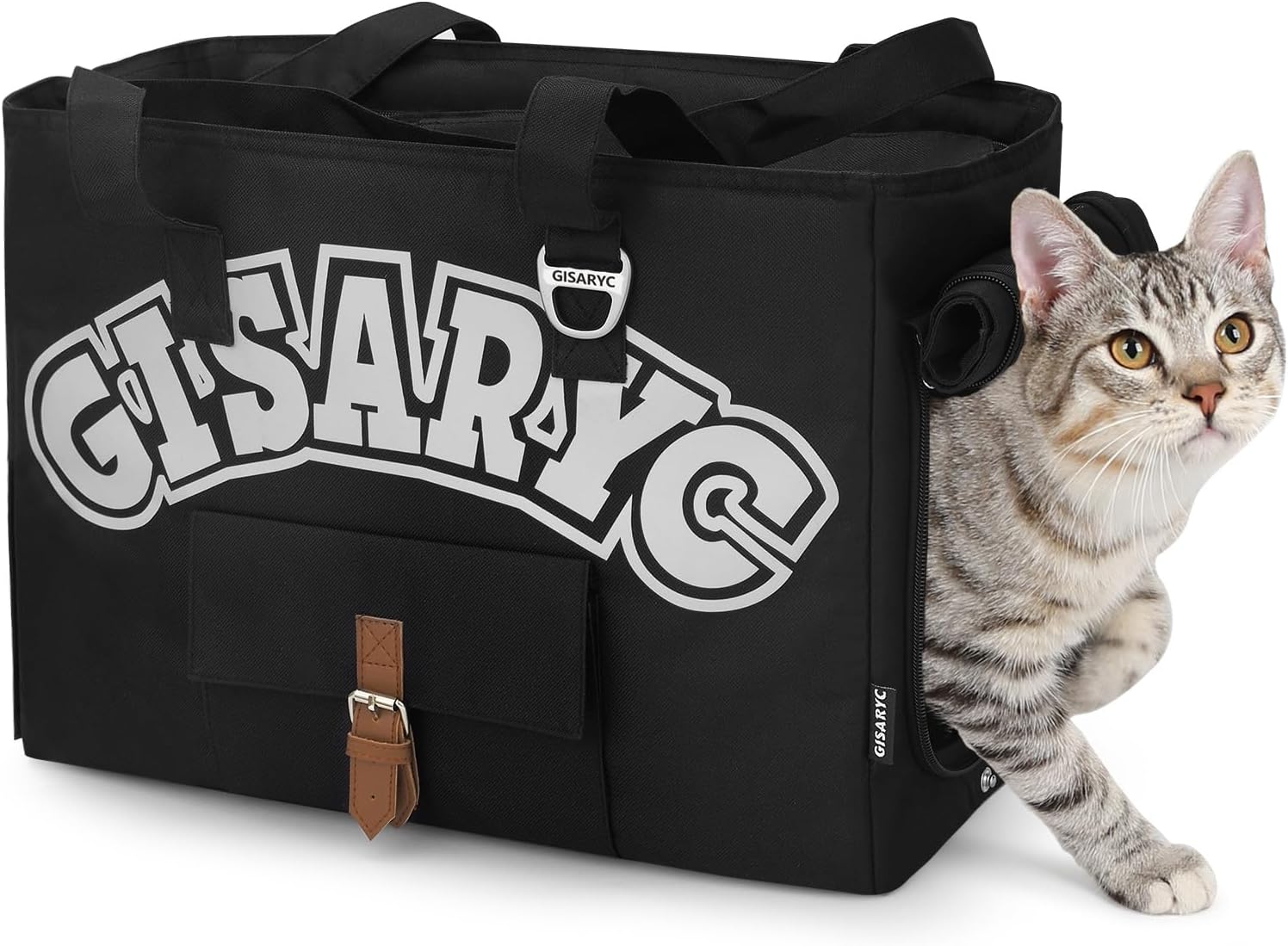 Dog Purse Carrier for Small Dogs, Cats and Puppies – Soft-Sided Foldable Pet Travel Bag with Multi Pockets, 3-Sided Mesh & Rollable Cover for Nervous Cats, Fits Pets up to 15 lbs (Black & Silver) Dog Purse Carrier for Small Dogs, Cats and Puppies – Soft-Sided Foldable Pet Travel Bag with Multi Pockets, 3-Sided Mesh & Rollable Cover for Nervous Cats, Fits Pets up to 15 lbs (Black & Silver)