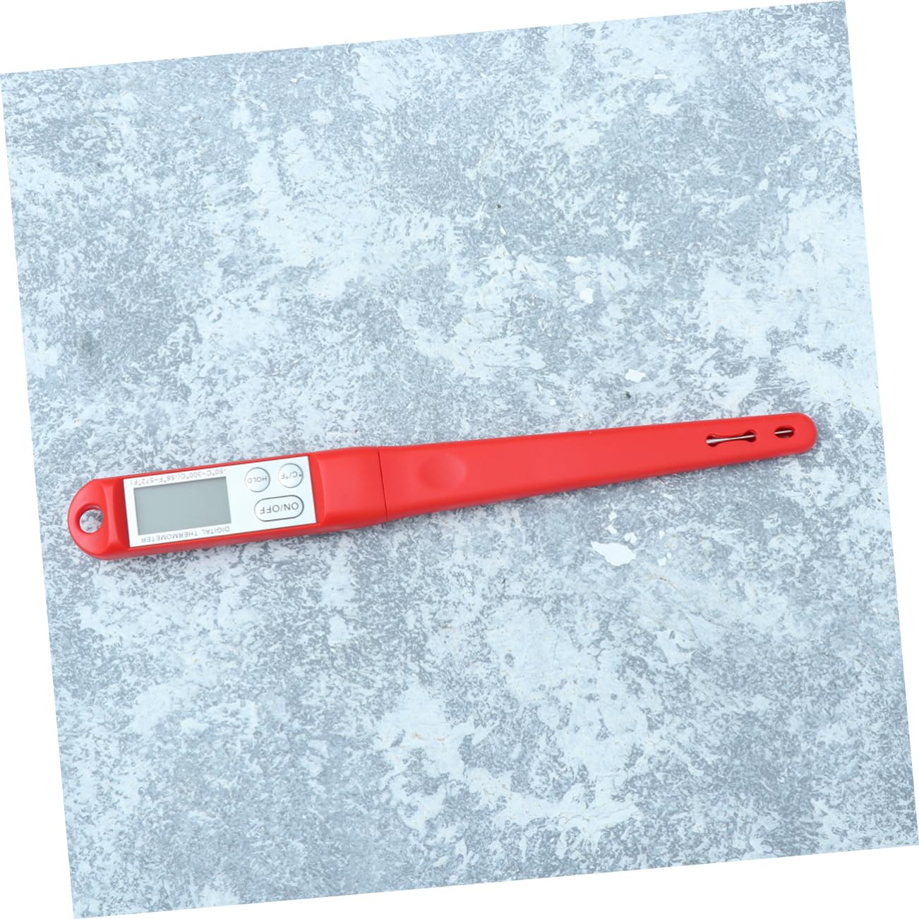PRETYZOOM 3piezas Digital De Probeta De Inoxidable Para Alimentos Medidor De Temperatura Instantáneo Para Cocina y Bbq Rojo