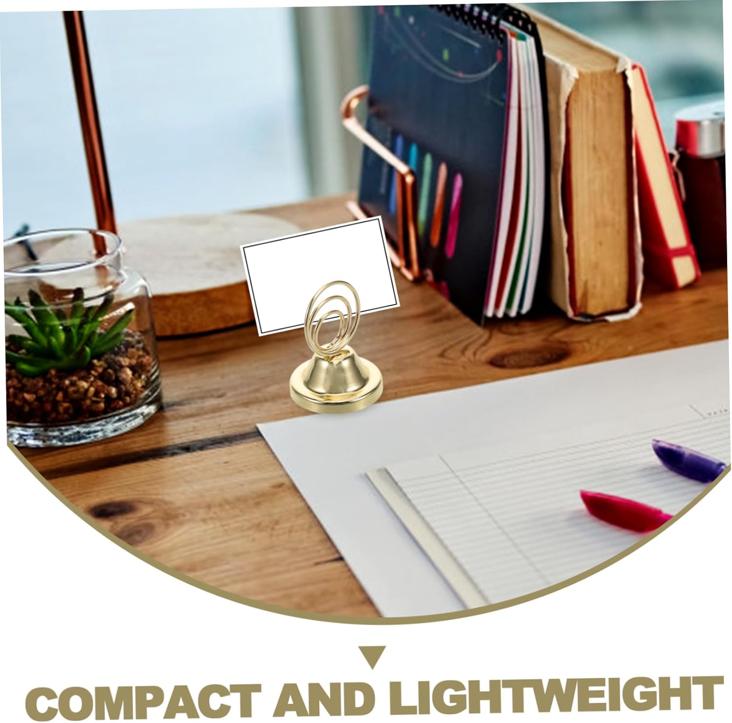 Metal Table Top Photo Holders 24pcs Decorative Place Card Holders for Wedding Dinner Event Decor