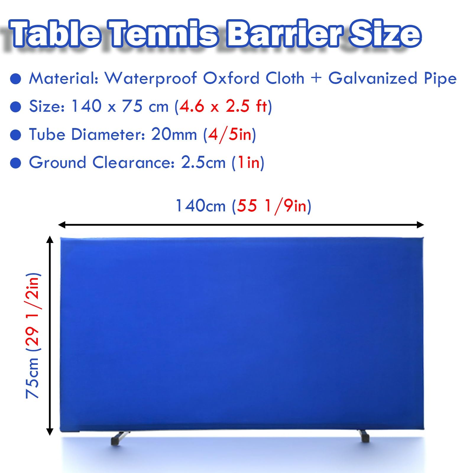 Divisorio autoportante per Tavolo da Ping-Pong, barriera modulare per Campo da Pickleball per Una Facile Raccolta delle Palline, Attrezzatura Sportiva per palestre e scuole.